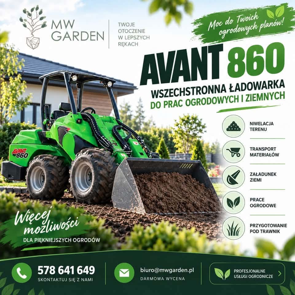 Ładowarka Avant 860 na wynajem – MW Garden Poznań